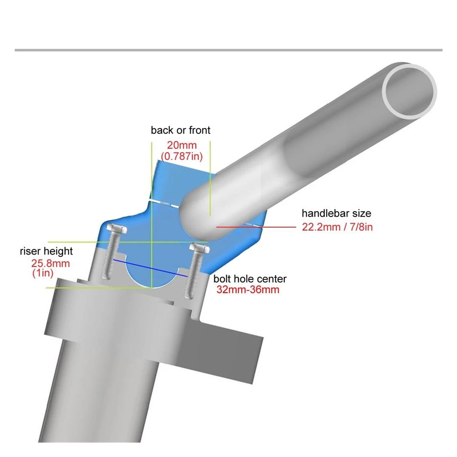 Amazon.com: HMVHEKYEC Handlebar Riser Mount for KFX400 for KFX 400